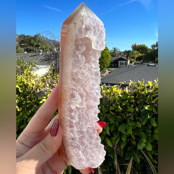 Agate Tower With Amethyst and Quartz - Picture 3 of 8